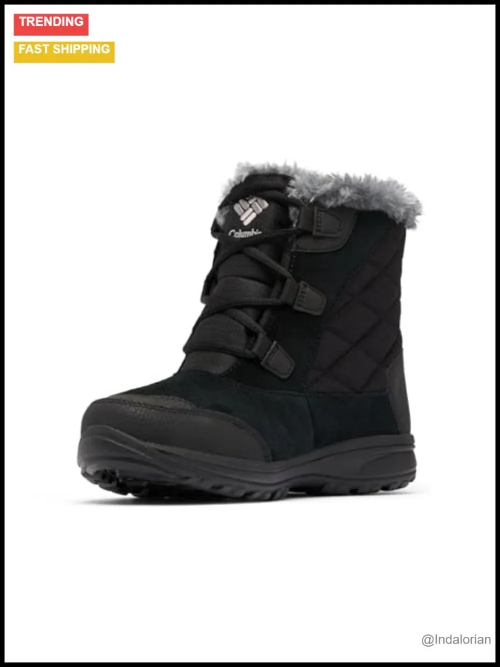 Waterproof Insulated Snow Boots with Faux Fur Trim